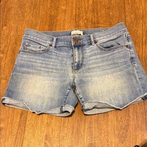 LOFT Light Blue Jean Shorts